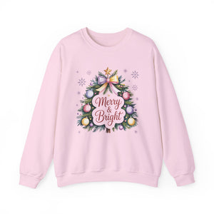 Merry & Bright Christmas Crewneck Sweatshirt