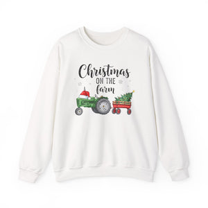 Christmas on the Farm Sweatshirt Christmas Crewneck Sweatshirt