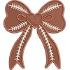 Glitter Appliqué Bow (Fabric)