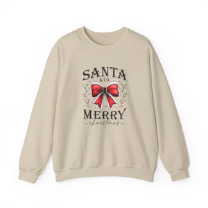 Santa & Co. Merry Christmas Sweatshirt Crewneck