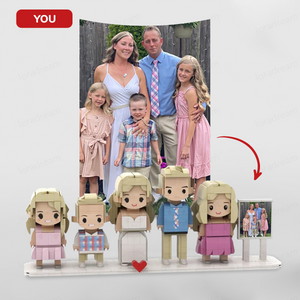 Custom Brick Set From Your Favorite Photo, Personalized Minifigure, Perfect Memory Gift For Valentine's Day,