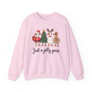 Just a Jolly Goose Christmas Crewneck Sweatshirt