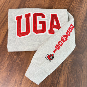 Custom Team Glitter Embroidered Sweatshirt – Personalized School & Game Day Spirit Wear