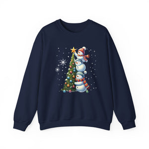 Festive Snowman Christmas Crewneck Sweatshirt