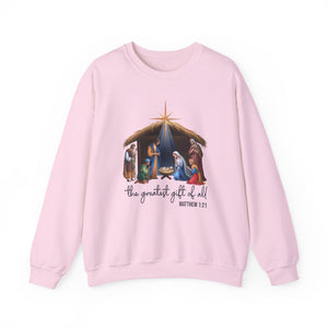 The Greatest Gift Of All Christmas Crewneck Sweatshirt