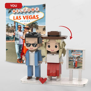 Custom Brick Set From Your Favorite Photo, Personalized Minifigure, Perfect Memory Gift For Valentine's Day,