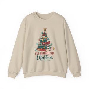 All Booked for Christmas Crewneck Sweatshirt