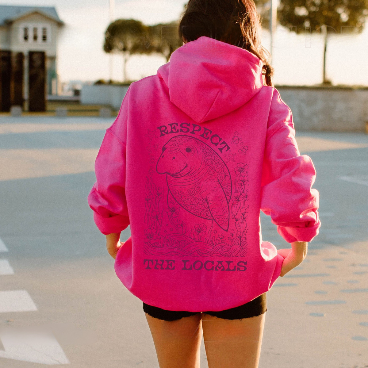 Respect The Locals Manatee Sweater