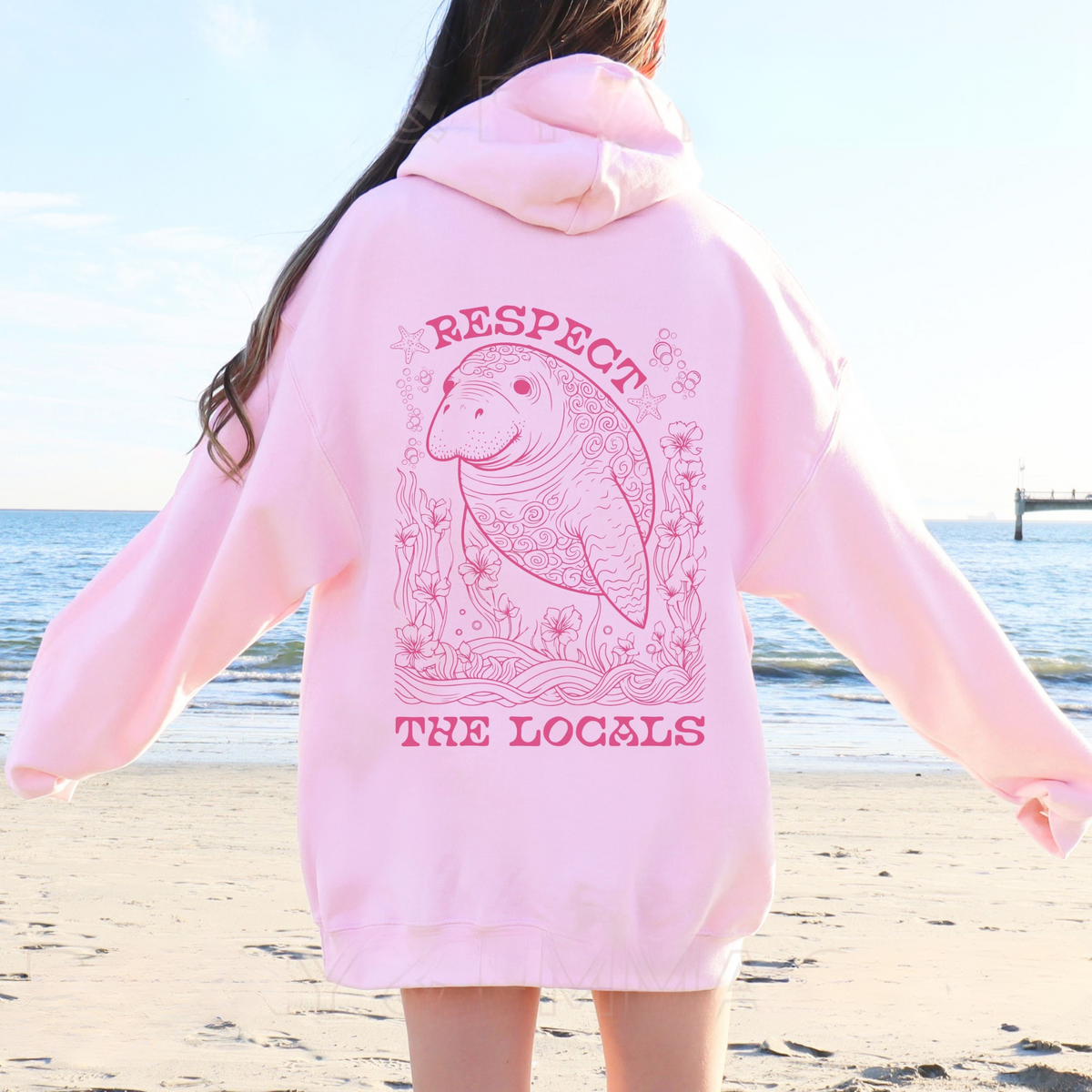 Respect The Locals Manatee Sweater