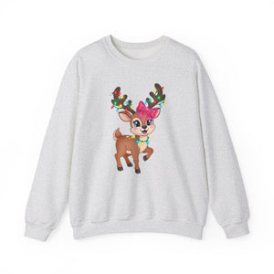Cute Reindeer Christmas Crewneck Sweatshirt
