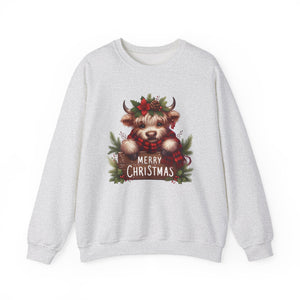Merry Christmas Cow Christmas Sweatshirt Crewneck