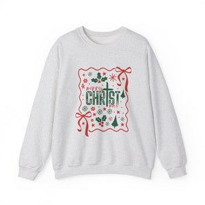 Merry Christ Christmas Crewneck Sweatshirt