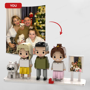 Custom Brick Set From Your Favorite Photo, Personalized Minifigure, Perfect Memory Gift For Valentine's Day,