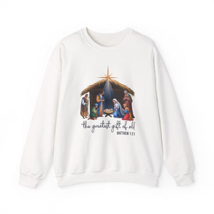 The Greatest Gift Of All Christmas Crewneck Sweatshirt