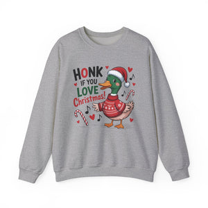 Honk If You Love Christmas Crewneck Sweatshirt