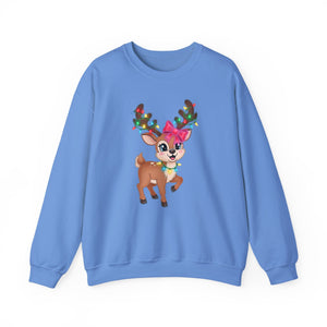 Cute Reindeer Christmas Crewneck Sweatshirt