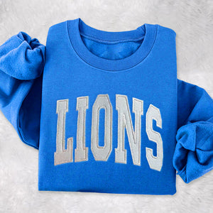Custom Team Glitter Embroidered Sweatshirt – Personalized School & Game Day Spirit Wear