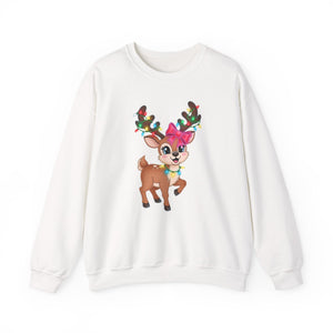 Cute Reindeer Christmas Crewneck Sweatshirt