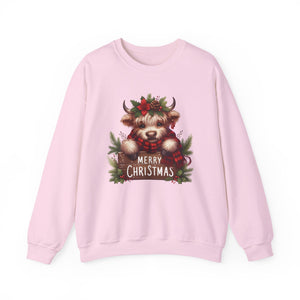Merry Christmas Cow Christmas Sweatshirt Crewneck