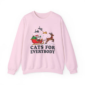 Cats For Everybody Christmas Crewneck Sweatshirt