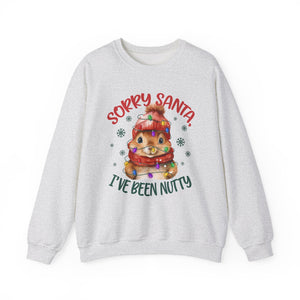 Sorry-Santa I've Been Nutty Christmas Crewneck Sweatshirt