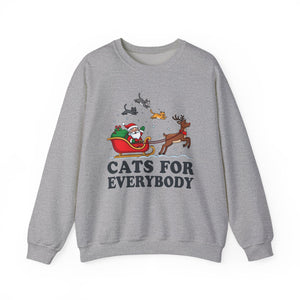 Cats For Everybody Christmas Crewneck Sweatshirt