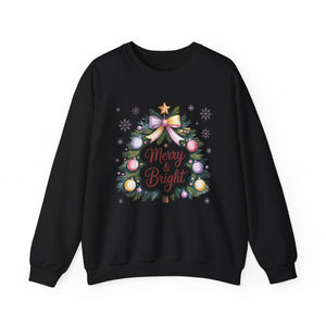 Merry & Bright Christmas Crewneck Sweatshirt