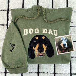 Custom Dog Embroidered Hoodie – Dog Lover Gift