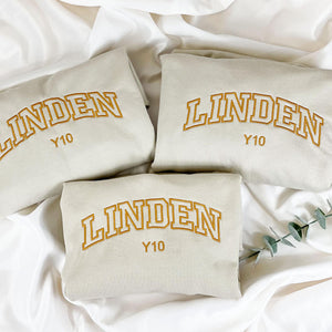 Mother’s Day Gift Ideas | Embroidered Sweatshirt with Kids' Names | Custom Family Name Hoodie