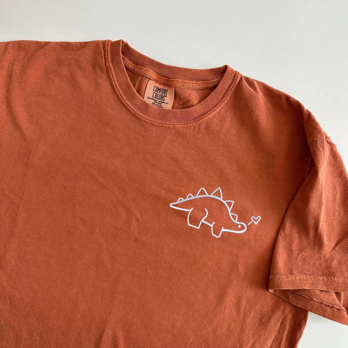 Custom Dinosaurs Embroidered Matching Set T-shirts for Couples