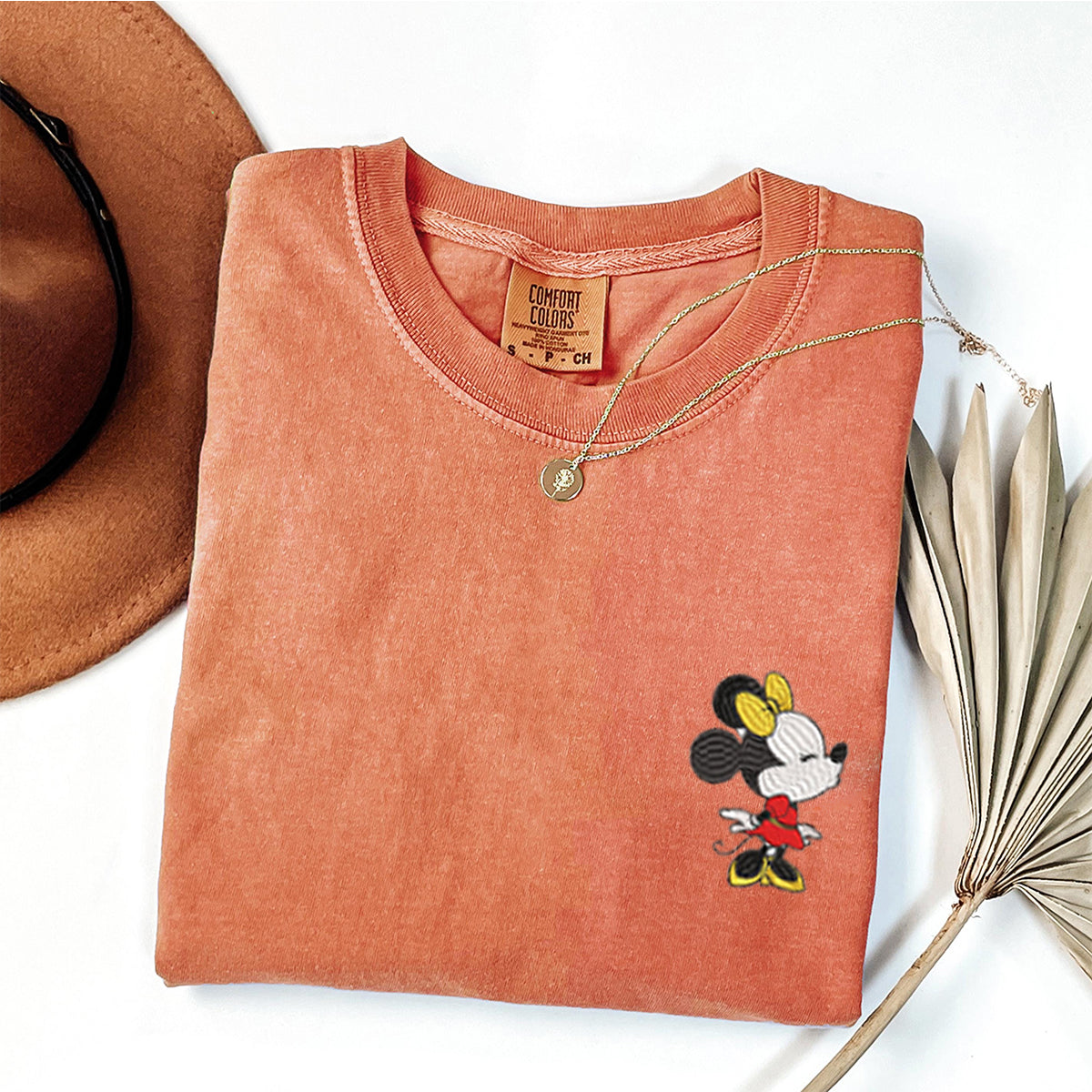 Custom Embroidered Cartoon Mouse In Love Matching T-shirts for Couples