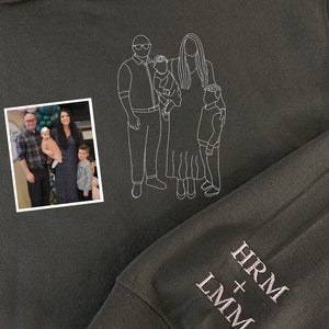 Custom Embroidered Daddy's Girl Sweatshirt, Personalized Dad and Daughter Hoodie, Unique Gift for Dad