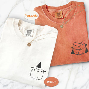 Custom Embroidered Frog Halloween Matching T-shirts for Couples