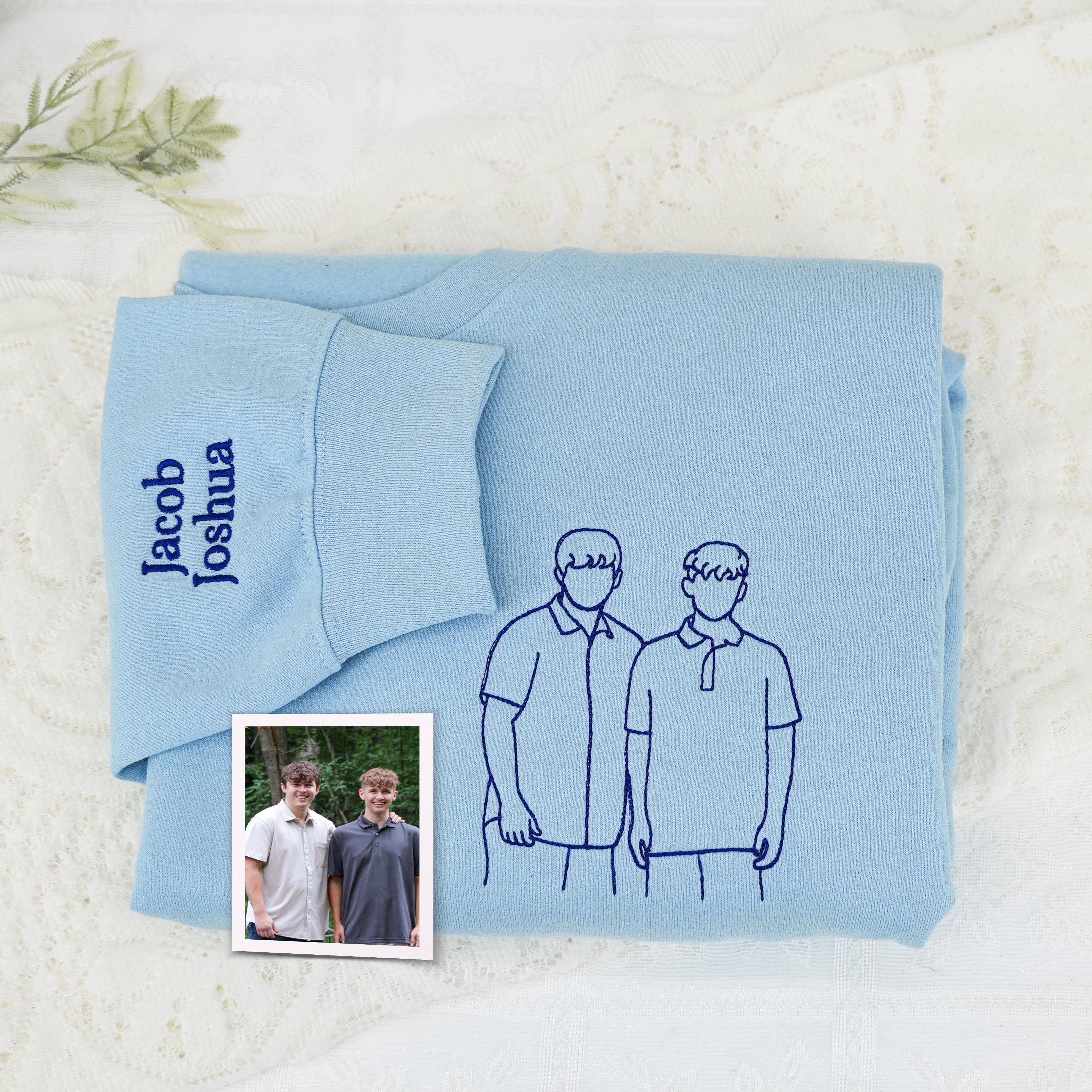 Custom Embroidered Hoodies Line Art With Pictures