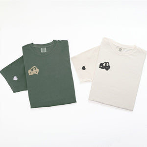 Custom Embroidered Love Padlock Matching T-shirts for Couples