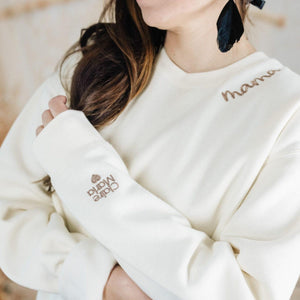 Personalized Mama Sweatshirt with Custom Embroidered Kids' Names | Mother’s Day Gift | Custom Name Hoodie for Mom