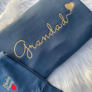 Custom Embroidered Mama Sweatshirt with Kids Name on Sleeve - Personalized Mom Hoodie, Gift for New Mom, Mother's Day Gift