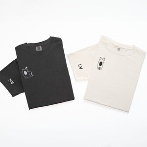Custom Embroidered Silly Cat Matching T-shirts for Couples