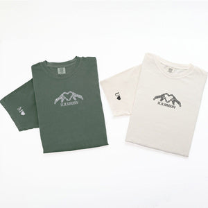 Custom Embroidered Skeleton Heart Roman Numeral Matching T-shirts for Couples