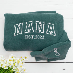 Custom Embroidered Momo Sweatshirt, Unique Gift for any Occasion