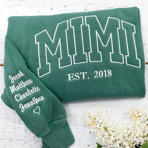 Custom Embroidered Momo Sweatshirt, Unique Gift for any Occasion