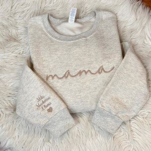 Personalized Mama Sweatshirt with Custom Embroidered Names | Custom Hoodie for Mom | Mother’s Day Gift | Birthday Gift for Her