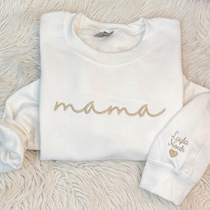 Personalized Mama Sweatshirt with Custom Embroidered Names | Custom Hoodie for Mom | Mother’s Day Gift | Birthday Gift for Her