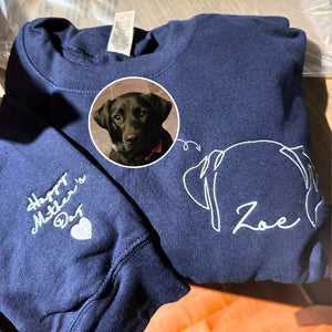 Custom Dog Ear Sweatshirt – Personalized Pet Name Hoodie