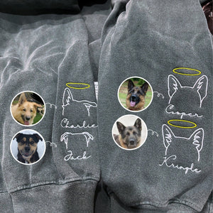 Custom Dog Ear Sweatshirt – Personalized Pet Name Hoodie