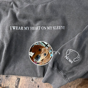 Custom Dog Ear Sweatshirt – Personalized Pet Name Hoodie