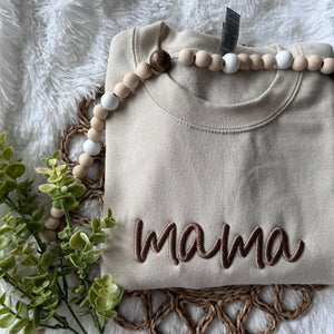 Embroidered Mama Sweatshirt - Mother's Day Gift, Gift for Mama, Mom To Be Sweatshirt Gift