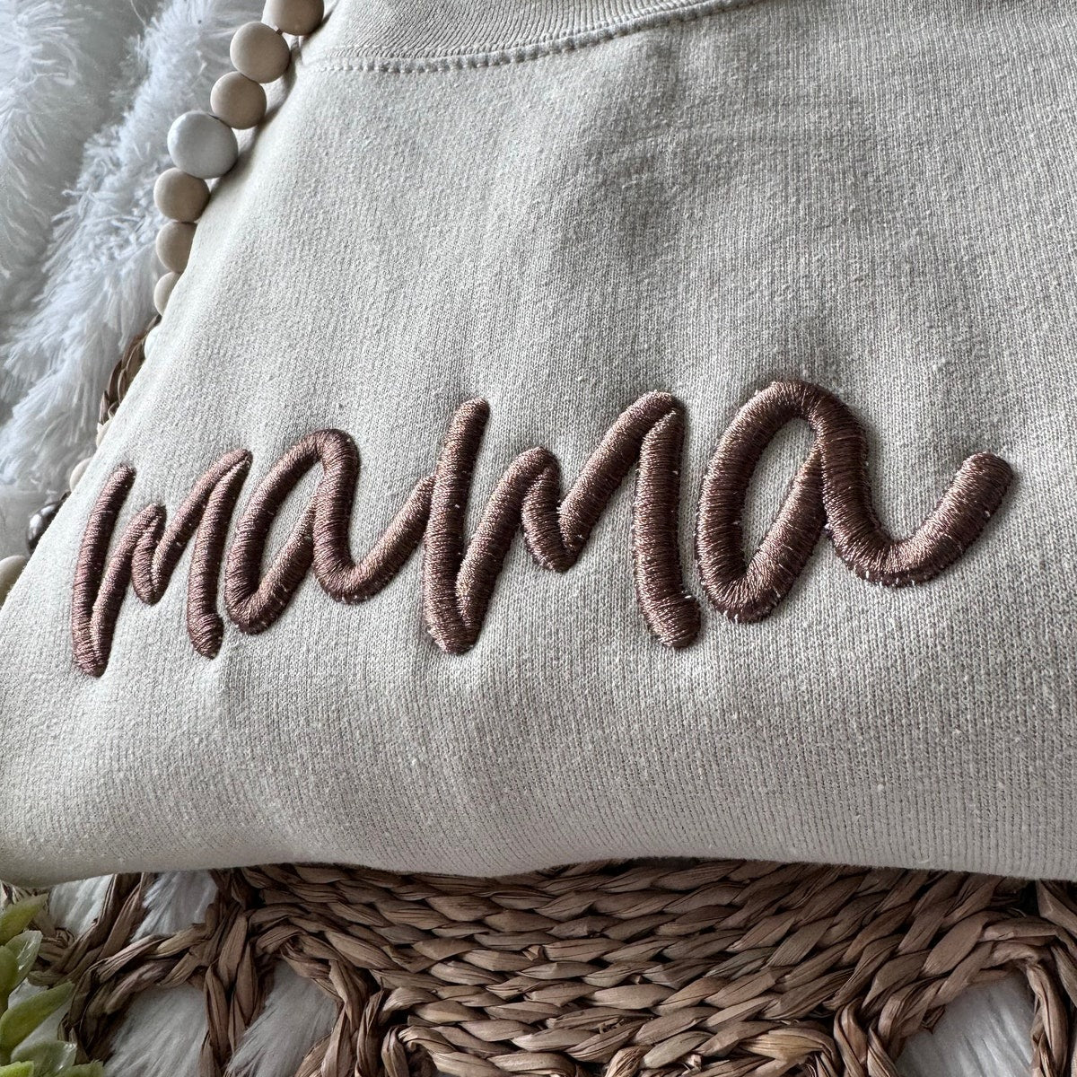 Embroidered Mama Sweatshirt - Mother's Day Gift, Gift for Mama, Mom To Be Sweatshirt Gift