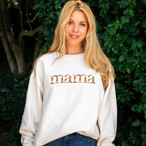 Fall Floral Mama Embroidered Sweatshirt & Hoodie - Mother's Day Gift, Mama Sweater, New Mom Gift, Gift for Mom