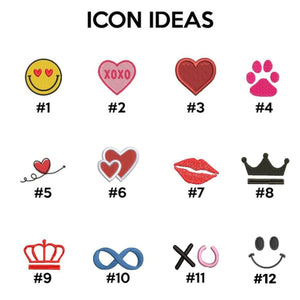 Custom Embroidered Pixel Heart Matching T-shirts for Couples